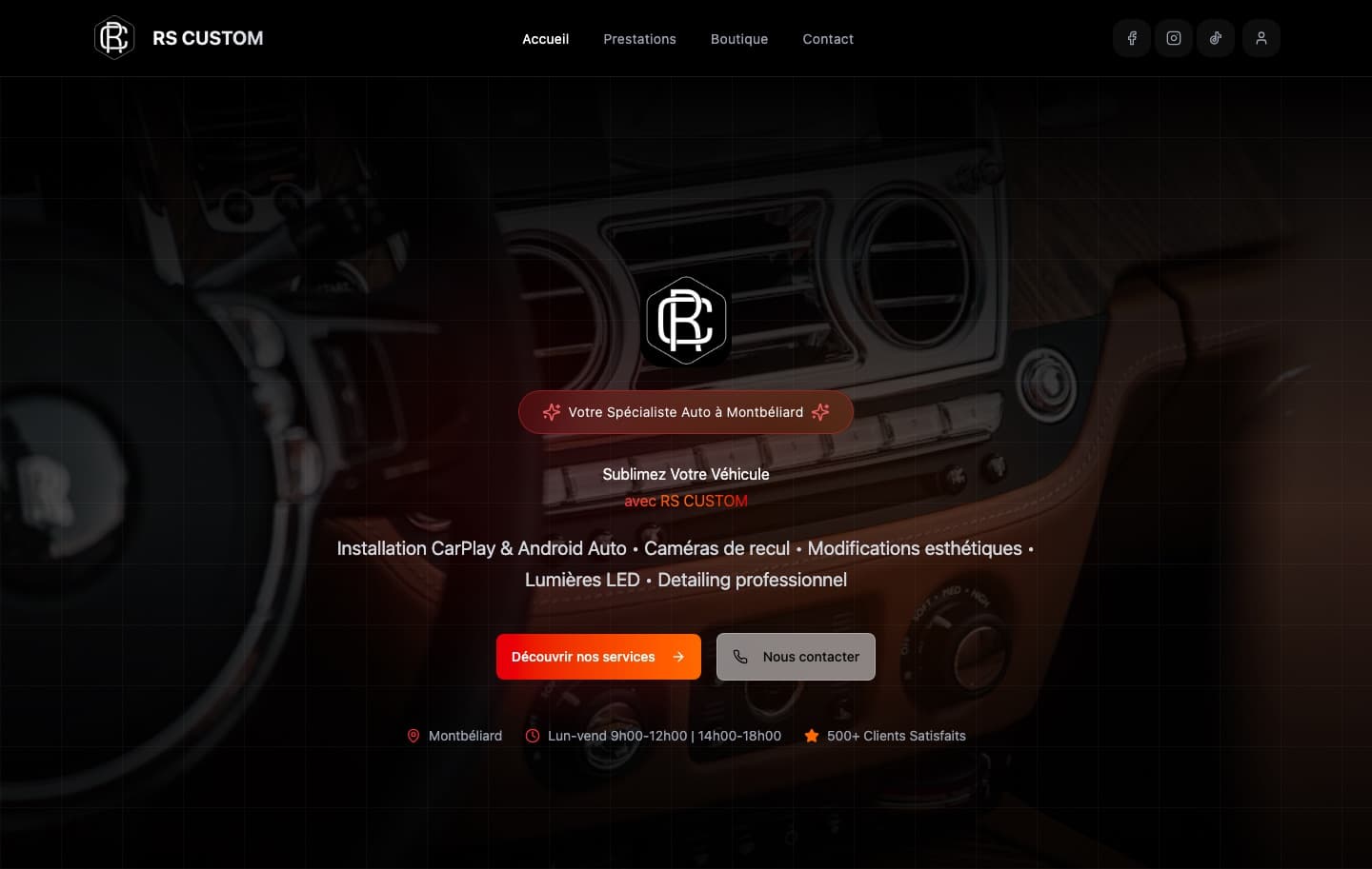Homepage preview for RSCustom